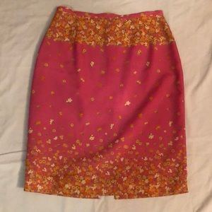 Pink Floral skirt